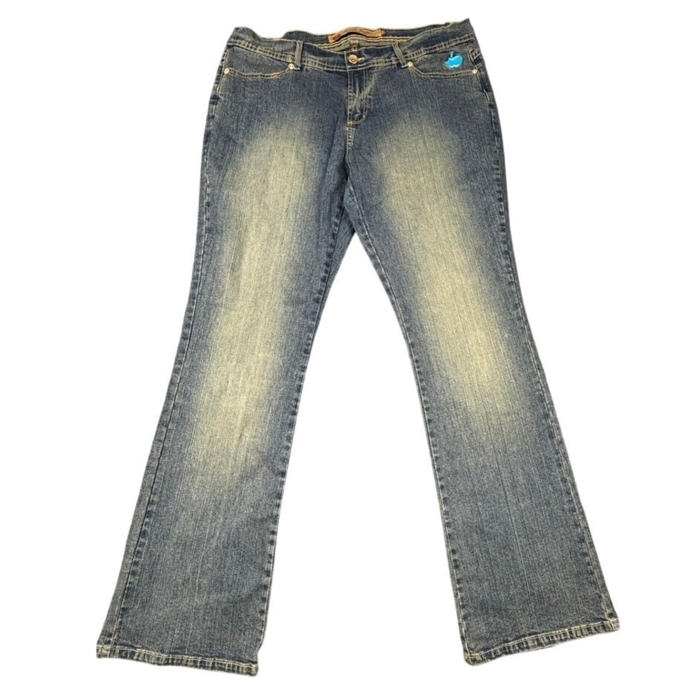 VTG Apple Bottoms Vintage Wash Straight Leg Denim Jeans Plus Size 18W NWT